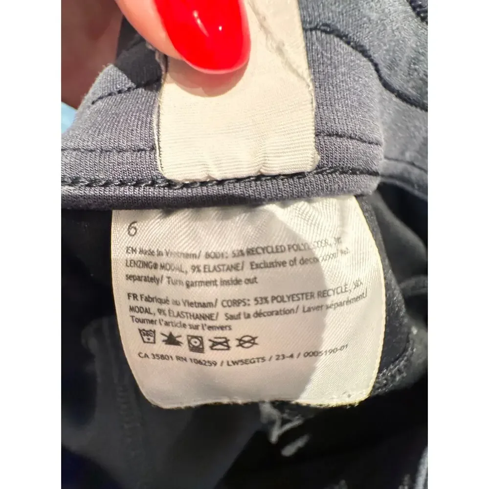 Lululemon Black Softstreme High-Rise Straight Leg Pant Regular Size 6 Small